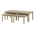 Amalfi Salontafel en Bijzettafel (set) white wash vanaf 50 cm