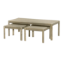 Amalfi Salontafel en Bijzettafel (set) white wash vanaf 50 cm