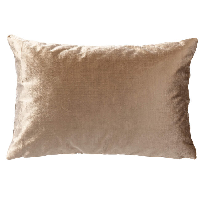 Sierkussen jacquard 40x60 cm - Taupe boogpatroon