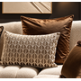 Kussenset slaapkamer taupe & bruin (4 stuks)