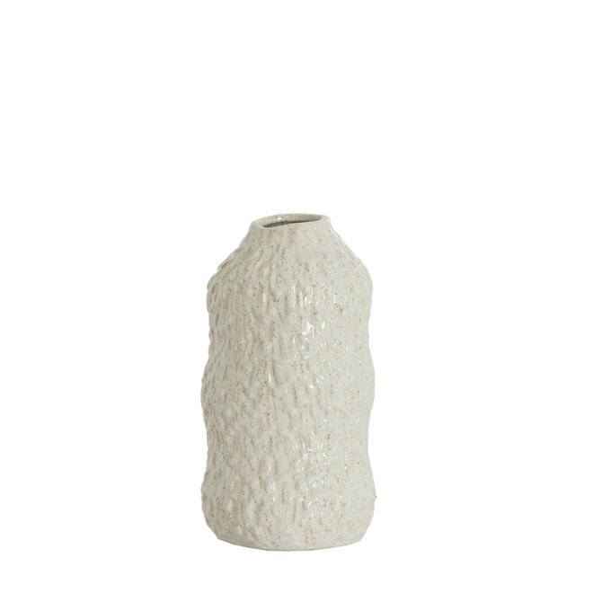 Light & Living Vaas deco Asola Ø15x28 cm keramiek crème