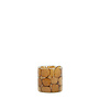 Light & Living Theelichthouder Dronero Ø10x11 cm glas transparant met bruin