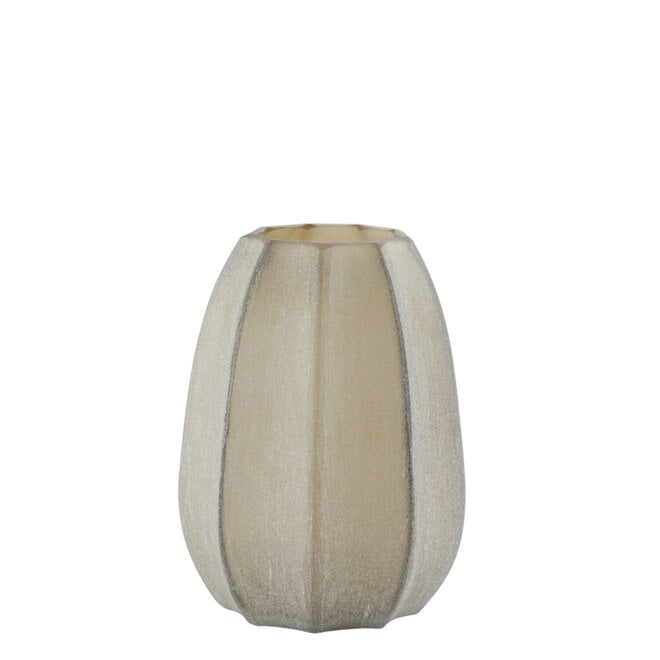 Light & Living Vaas Bradley Ø17x23,5 cm glas licht bruin