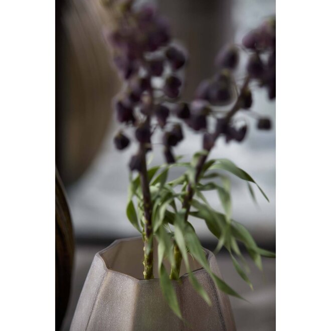 Light & Living Vaas Bradley Ø17x23,5 cm glas licht bruin