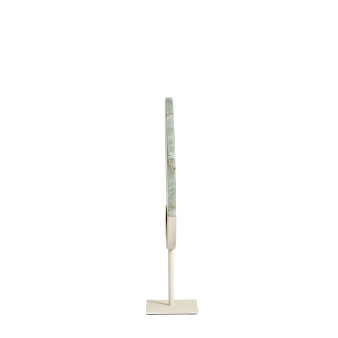 Light & Living Ornament op voet Gouya 35x12x50 cm groen agaat en crème