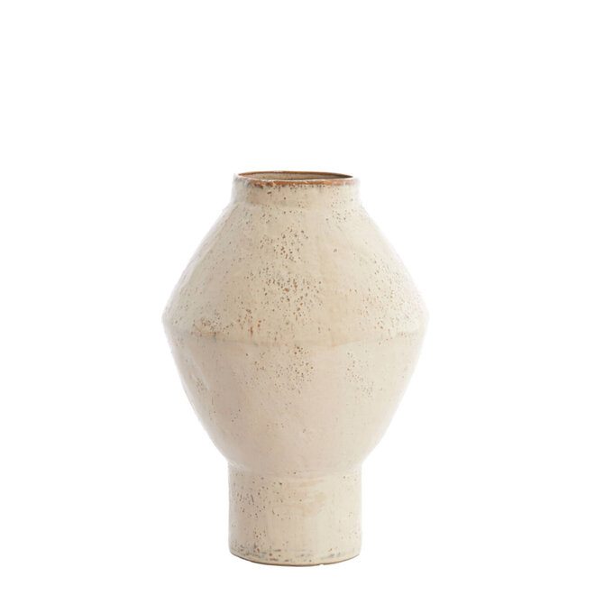Light & Living Vaas deco Vasora Ø29x41 cm keramiek glanzend taupe