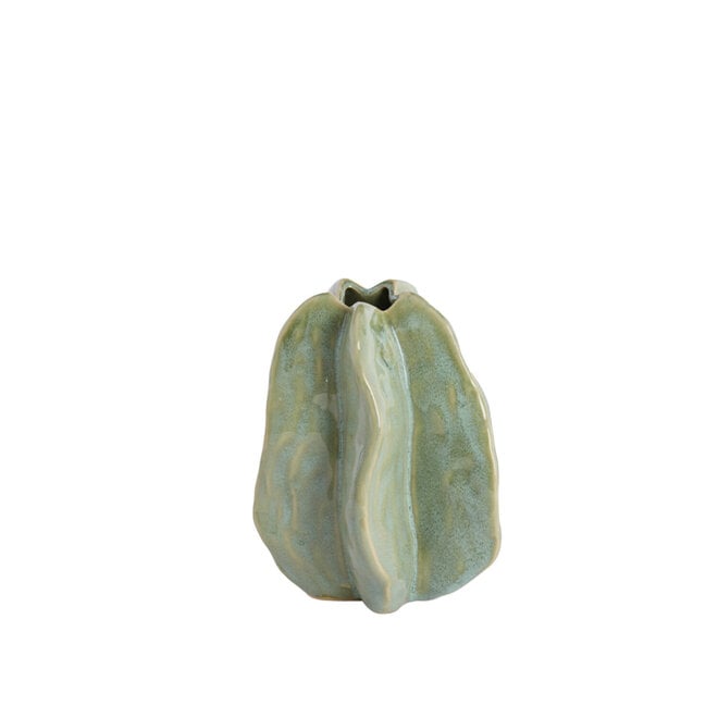 Light & Living Vaas deco Idrija 10,5x9,5x11,5 cm keramiek mintgroen