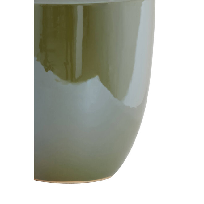 Light & Living Vaas deco Talea Ø32x40 cm keramiek olie licht groen