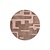 Vloerkleed Mart Visser Aesthetic 42 Soft Marsala - Rond