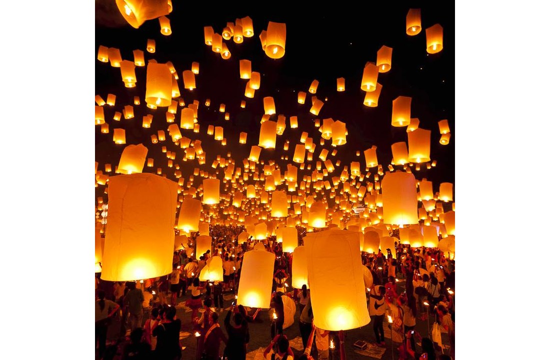 Gele Wensballon