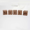 World of Mina Houten naamblokken // Walnoot - Times World of Mina Houten naamblokken // Walnoot - Times