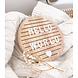 Houten letterbord // Rond Houten letterbord // Rond