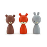 Clicques Houten magnetische dieren // Fauna - Robert, Ginger en Bunji Clicques Houten magnetische dieren // Fauna - Robert, Ginger en Bunji