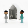 Clicques Houten magnetische poppetjes // Sam & Justin Clicques Houten magnetische poppetjes // Sam & Justin