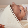 Jollein Badcape Embroidery 75x75cm // Ivory Jollein Badcape Embroidery 75x75cm // Ivory