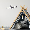 World of Mina Decoratie naam // Swirl - zwarte plexi World of Mina Decoratie naam // Swirl - zwarte plexi