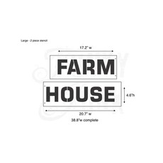 Funky Junk Funky Junk Stencils - Farmhouse Large