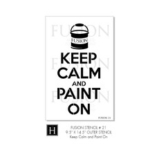 Fusion Mineral Paint Fusion - Stencil 21 - Keep Calm and Paint