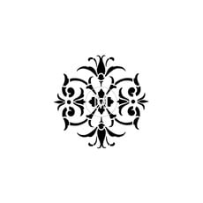 Muddaritaville MU - Damask Circle - Small