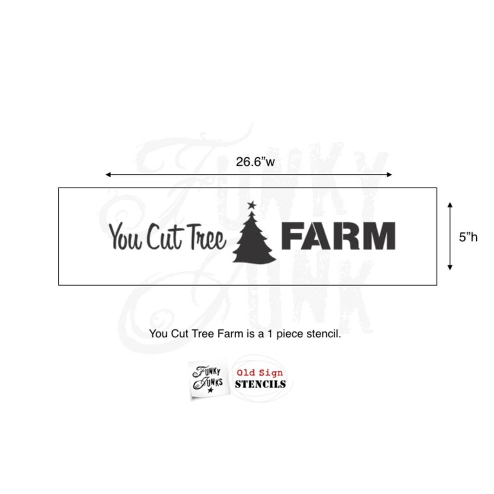 Funky Junk Funky Junk Stencils - You cut tree farm