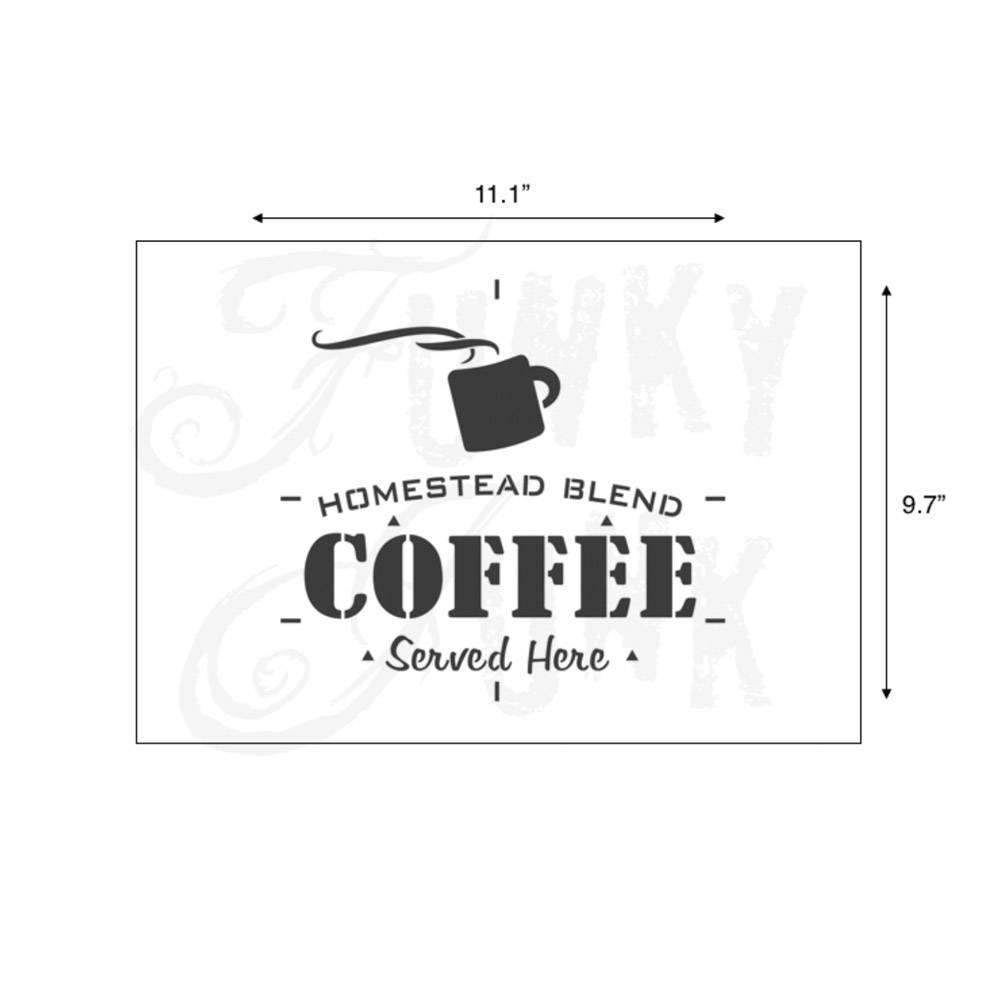 Funky Junk Funky Junk Stencils - Christmas Blend Hot Cocoa - 2 pcs
