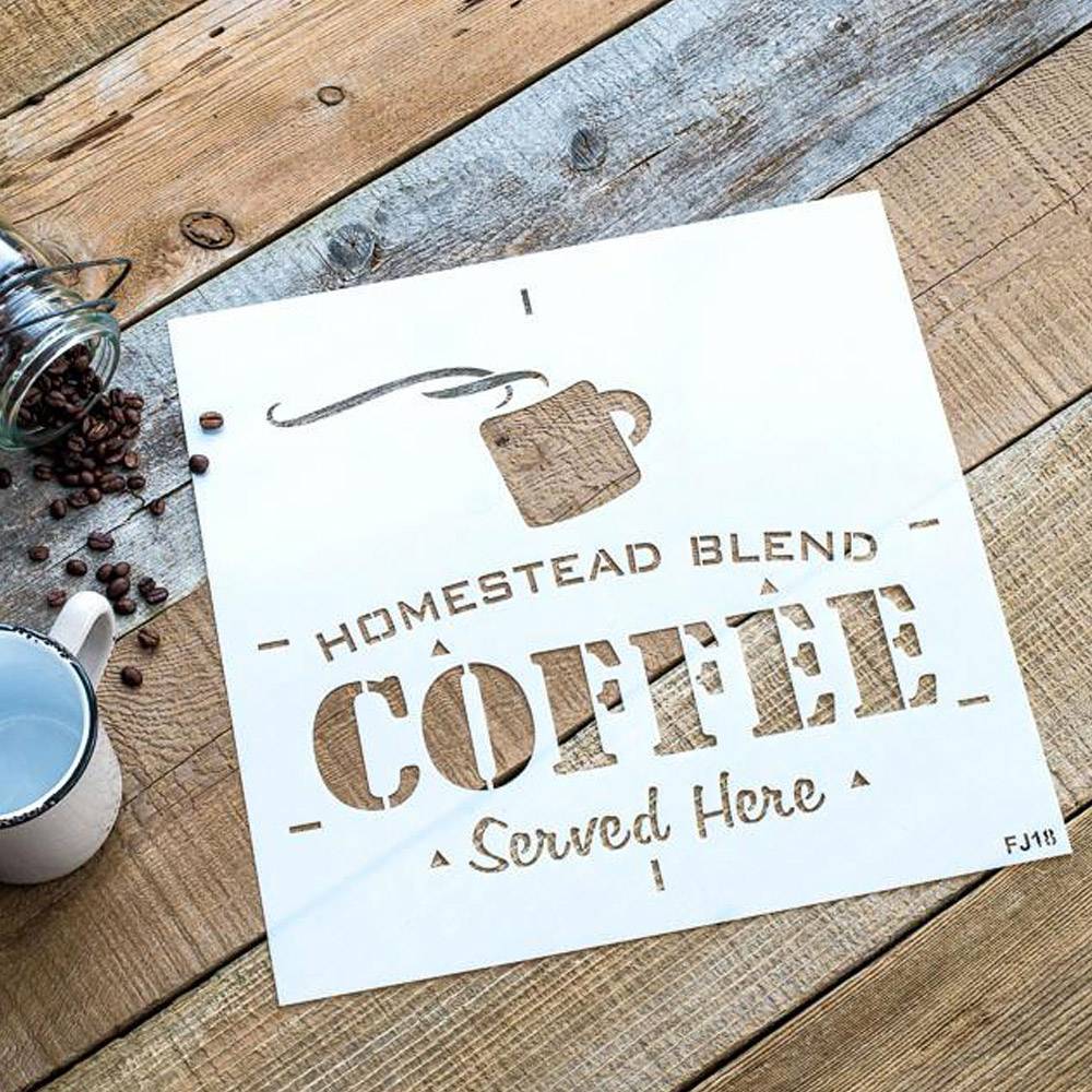 Funky Junk Funky Junk Stencils - Christmas Blend Hot Cocoa - 2 pcs