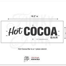 Funky Junk Funky Junk Stencils - Hot cocoa bar