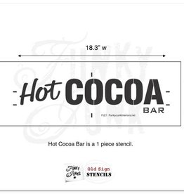 Funky Junk Funky Junk Stencils - Hot cocoa bar