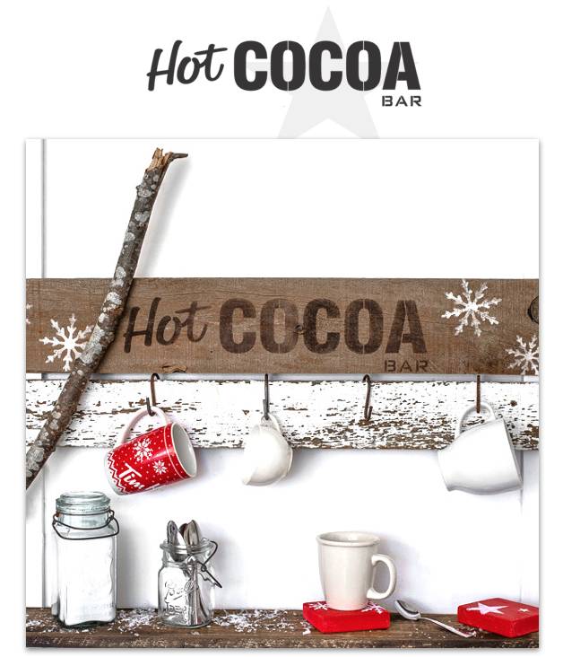 Funky Junk Funky Junk Stencils - Hot cocoa bar