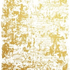 Redesign with Prima Redesign - Gold Transfer - Gilded Distressed Wall