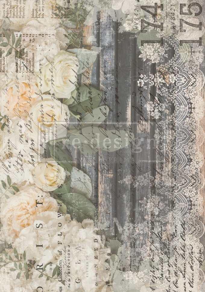 Redesign with Prima Redesign - Decor Transfer - White Fleur