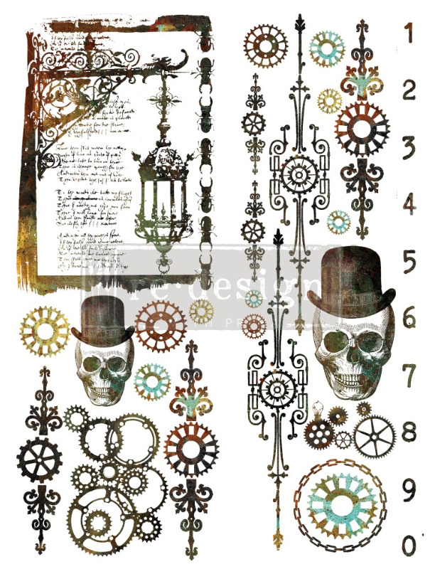 Redesign with Prima Redesign - Decor Transfer - Steampunk