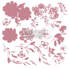 Redesign with Prima Redesign - Clear-Cling Stamps - Sweet Blossoms