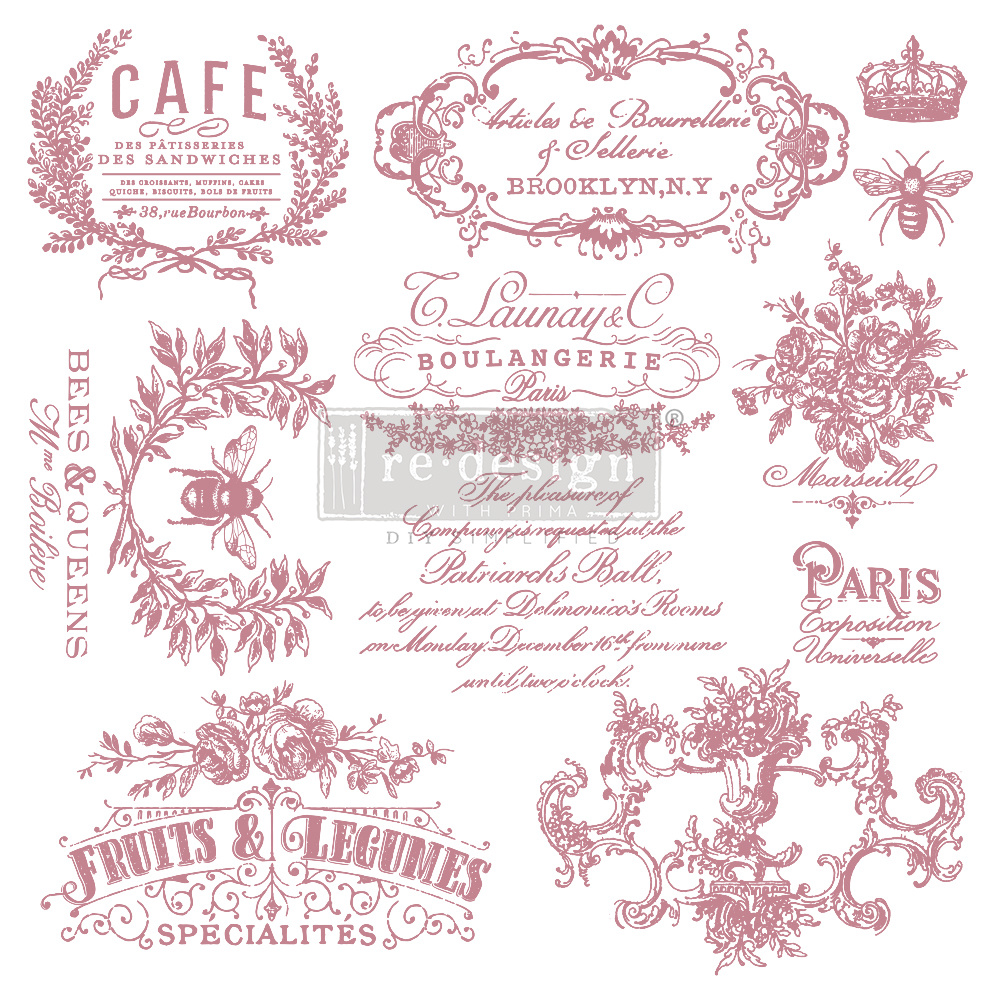 Redesign with Prima Redesign - Clear-Cling Stamps - I see Paris