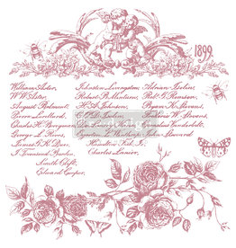 Redesign with Prima Redesign - Clear-Cling Stamps - Floral Script