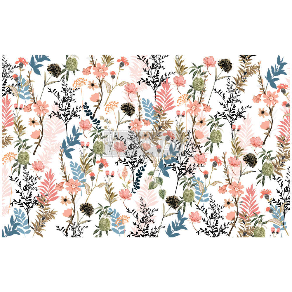 Redesign with Prima Redesign - Decoupage Tissue Paper - Pretty Meadows