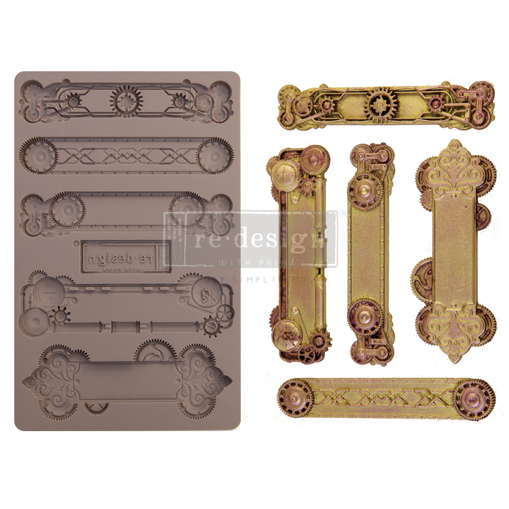 Redesign with Prima Redesign - Mould - Steampunk Plates