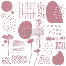 Redesign with Prima Redesign - Clear-Cling Stamps - Abstract Scribbles