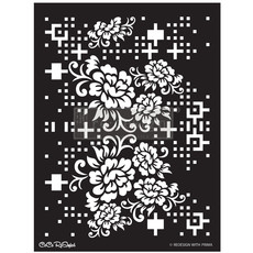 Redesign with Prima Redesign - Stencil - Floral Matrix