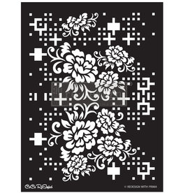 Redesign with Prima Redesign - Stencil - Floral Matrix (CECE)
