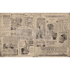 Redesign with Prima Redesign - Decoupage Tissue Paper - Newsprint