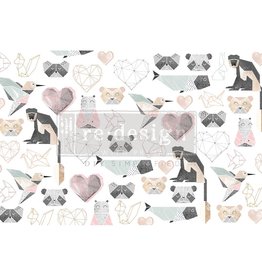 Redesign with Prima Redesign - Tissue Paper - Origami Love