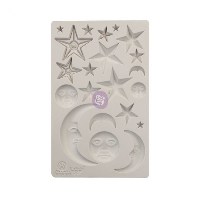 Redesign with Prima Redesign - Finnabair Mould - Stars and Moons