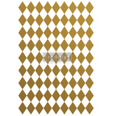 Redesign with Prima Redesign - Decor Transfer - Gold Harlequin