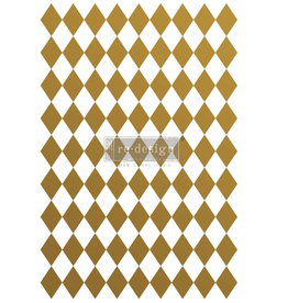 Redesign with Prima Redesign - Decor Transfer - Gold Harlequin