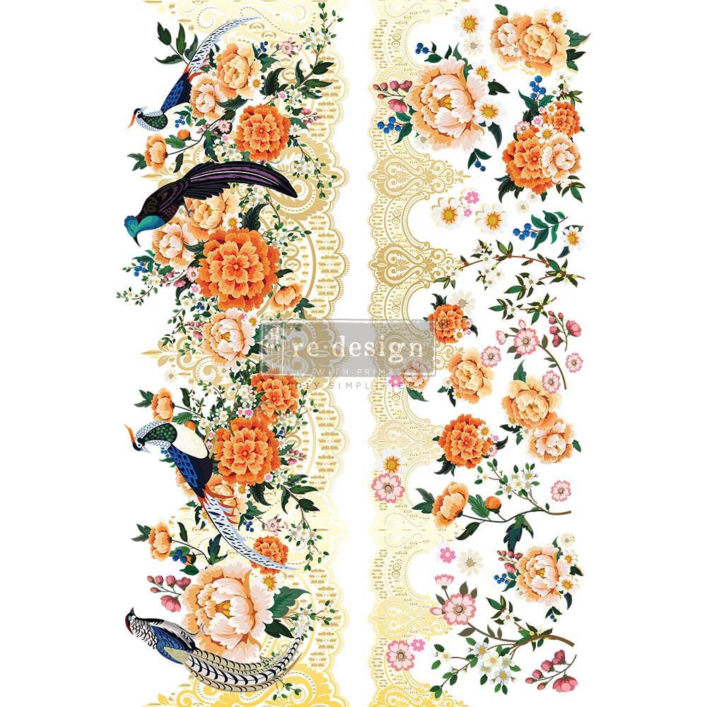 Redesign with Prima Redesign - Decor Transfer - Pheasants & Peonies