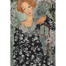 Redesign with Prima Redesign - Decoupage Rice Paper A1 - Whimsical Lady