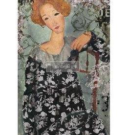 Redesign with Prima Redesign - Decoupage Rice Paper A1 - Whimsical Lady