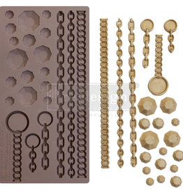 Redesign with Prima Redesign - Mould - Gems & Chains (CECE)