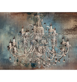 Redesign with Prima Redesign - Decoupage Rice Paper A1 - Moody Chandelier